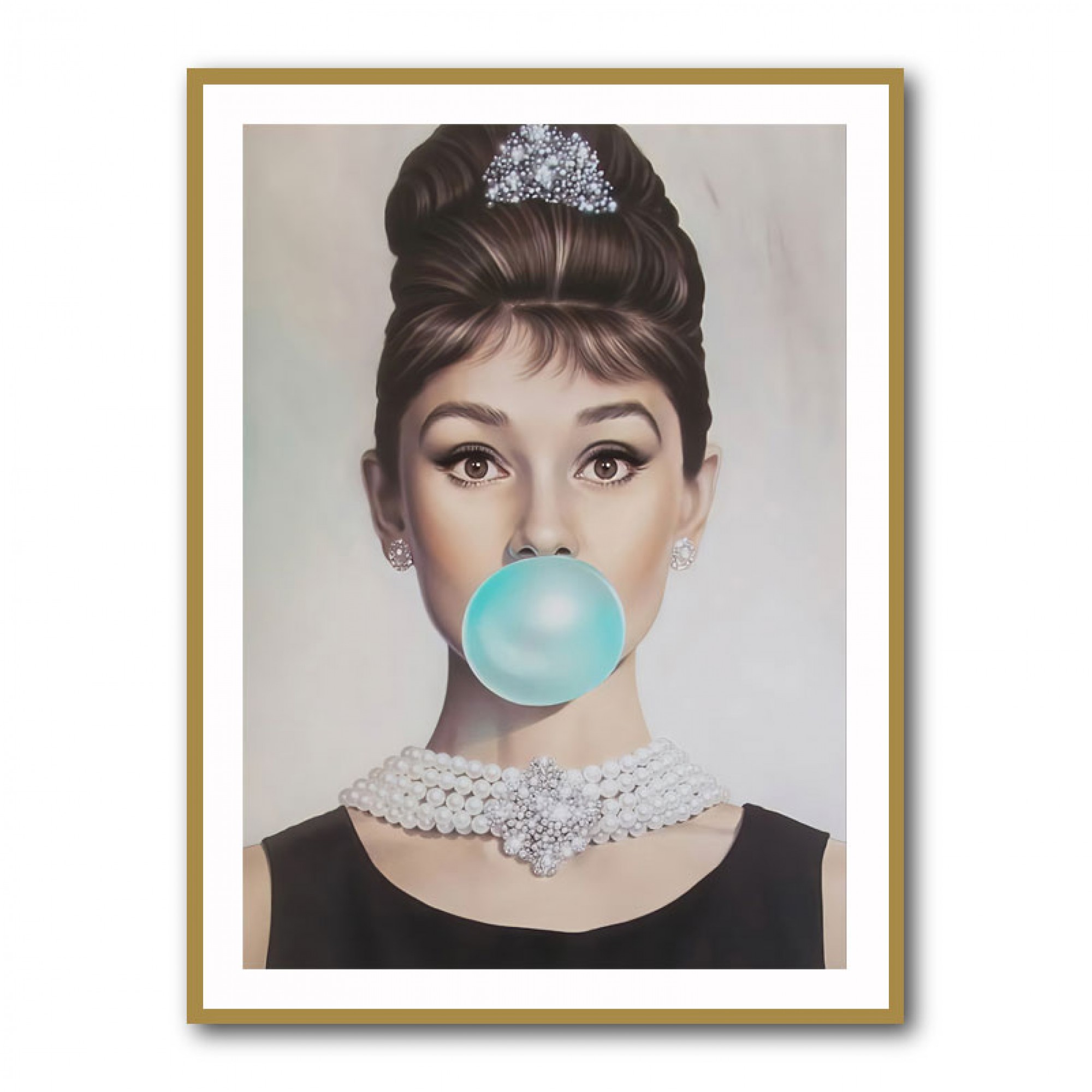 Audrey Hepburn Bubble Gum Wall Art